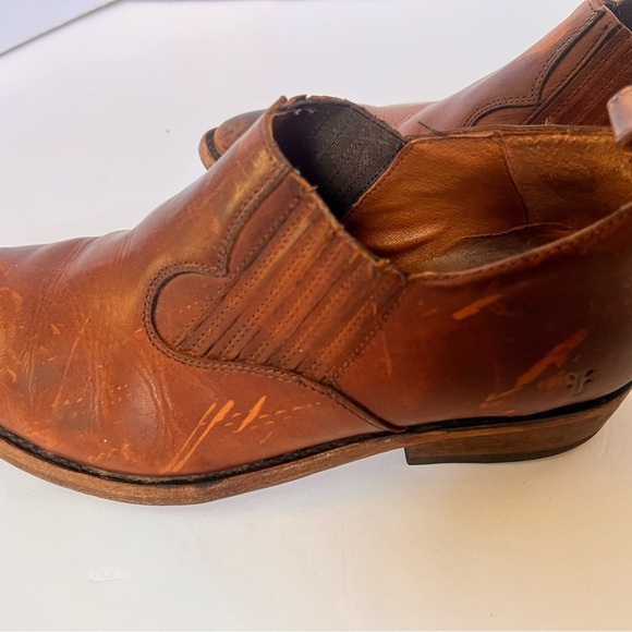 Frye Leather Booties "Billy Shootie” Chestnut color Size 10 - Picture 3 of 14